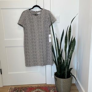 Calvin Klein textured short sleeve dress